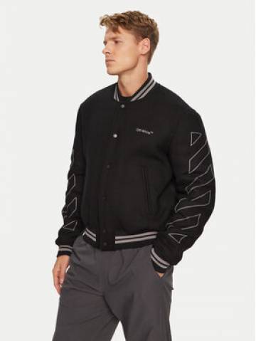 Off-White Куртка бомбер OMEA315S23FAB0011008 Чорний Regular Fit Off-White Куртка бомбер OMEA315S23FAB0011008 Чорний Regular Fit