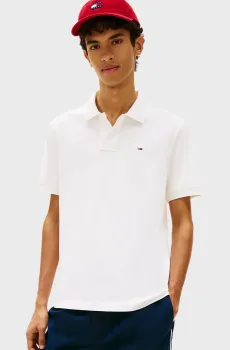 Мужское белое поло REG ESS Белый S Tommy Jeans DM0DM22711