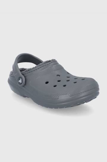 Тапки Crocs CLASSIC LINED CLOG цвет серый ASSIC.LINED.CLOG.203591-ELECTRIC.P Тапки Crocs CLASSIC LINED CLOG цвет серый ASSIC.LINED.CLOG.203591-ELECTRIC.P