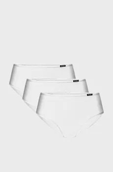 Женские белые трусики (3 шт) Белый L Atlantic 3BLP-603