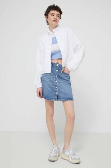 Джинсовая юбка Tommy Jeans mini карандаш Джинсовая юбка Tommy Jeans mini карандаш
