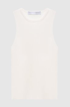 Белый топ в рубчик