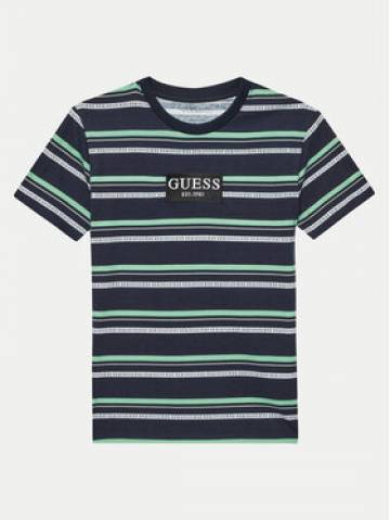 Guess Футболка L4YI24 K8HM3 Cиній Regular Fit Guess Футболка L4YI24 K8HM3 Cиній Regular Fit
