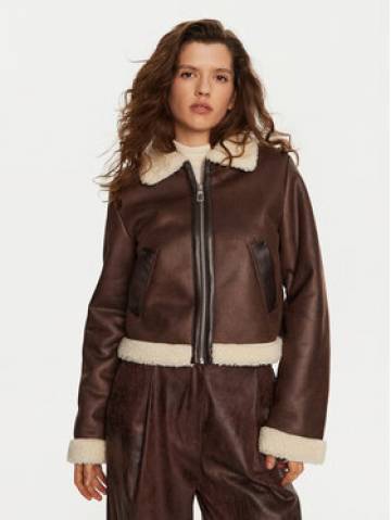 ONLY Куртка зі штучної шкіри Betty 15322046 Коричневий Regular Fit ONLY Куртка зі штучної шкіри Betty 15322046 Коричневий Regular Fit