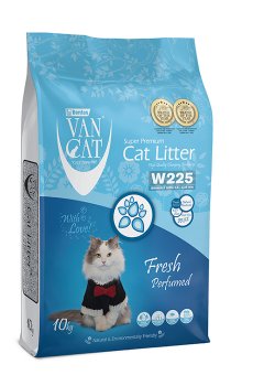 Бентонитовый наполнитель для кошачьего туалета VanCat Super Premium с ароматом свежести, 10 кг