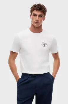 Мужская белая футболка SCRIPT STACK Белый XL Tommy Hilfiger MW0MW43224