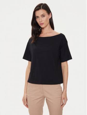 Sisley Футболка 3096L400N Чорний Relaxed Fit Sisley Футболка 3096L400N Чорний Relaxed Fit