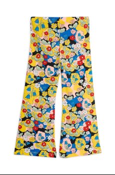 Детские хлопковые штаны Mini Rodini Flowers