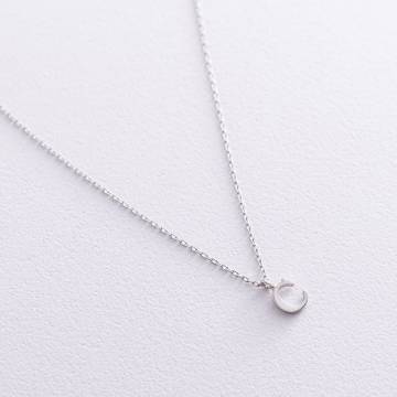 Серебряное колье с буквой С 18618б Серебряное колье с буквой С 18618б