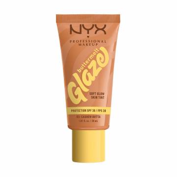 Тональная основа-тинт для лица NYX Professional Makeup Buttermelt Glaze Soft Glow Skin Tint, SPF 30, 03 Cashew Butta, 30 мл Тональная основа-тинт для лица NYX Professional Makeup Buttermelt Glaze Soft Glow Skin Tint, SPF 30, 03 Cashew Butta, 30 мл