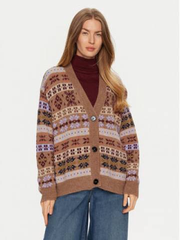 Weekend Max Mara Кардиган Eccelso 2425346062 Коричневий Relaxed Fit Weekend Max Mara Кардиган Eccelso 2425346062 Коричневий Relaxed Fit
