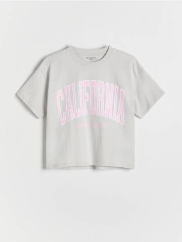 Reserved - Футболка з принтом - світло-сірий - 841GB-09X