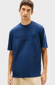 Мужская темно-синяя футболка 90S NEW CLASSICS Синий S Tommy Jeans DM0DM22545