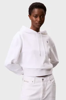 Женское белое худи MONOGRAM TERRY Белый XXS Calvin Klein Jeans LV047C224G