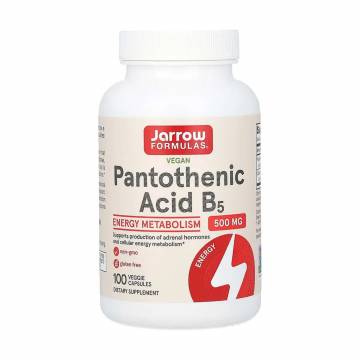 Пантотеновая кислота Витамин B5 Jarrow Formulas Pantothenic Acid Vitamin B5, 500 мг, 100 капсул Пантотеновая кислота Витамин B5 Jarrow Formulas Pantothenic Acid Vitamin B5, 500 мг, 100 капсул
