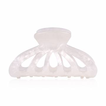 Заколка-краб для волос Tito Beauty Afina перламутр, белая, 1 шт