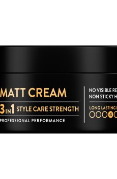 Матирующий крем для укладки волос SYOSS Matt Cream 3 In 1 Style Care Strength экстрасильная фиксация, 100 мл
