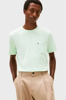 Мужская мятная футболка ESSENTIAL Ментоловый S Tommy Hilfiger MW0MW37283