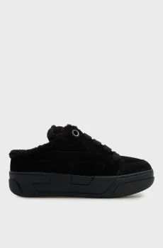 Женские черные замшевые клоги S-D-OLLIE MULE W Черный 39 Diesel Y04008 P7737
