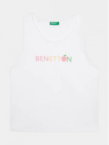 United Colors Of Benetton Топ 3I1XGH00K Білий Regular Fit United Colors Of Benetton Топ 3I1XGH00K Білий Regular Fit