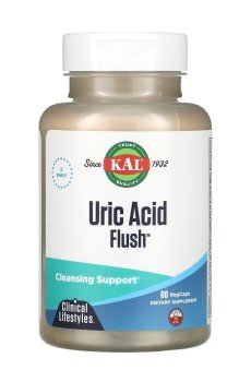 Очиститель от мочевой кислоты KAL Uric Acid Flush, 60 вегетарианских капсул