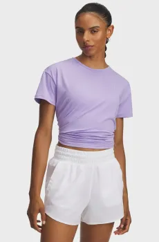 Женская сиреневая футболка UA Rush Energy SS 2.0 Сиреневый XS Under Armour 1379141-538