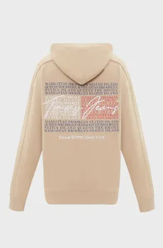 Мужское бежевое худи TJM RLX WASHED DNA HOODIE Бежевый S Tommy Jeans DM0DM19239