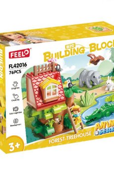 Детский конструктор FEELO TOYS Дом на дереве, 76 деталей, от 3 лет (FL42016)