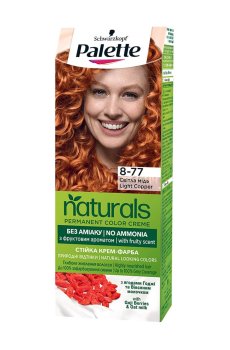 Безаммиачная краска для волос Palette Naturals Permanent Color Creme, 8-77 Светлая медь, 110 мл