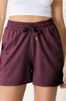 В’язані шорти - бордовий