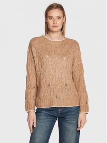 Liu Jo Светр WF2510 MA05N Бежевий Regular Fit Liu Jo Светр WF2510 MA05N Бежевий Regular Fit