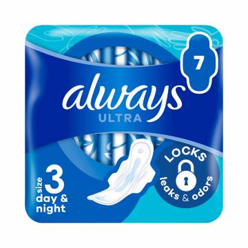 Гигиенические прокладки Always Ultra Day & Night, размер 3, 7 шт Гигиенические прокладки Always Ultra Day & Night, размер 3, 7 шт