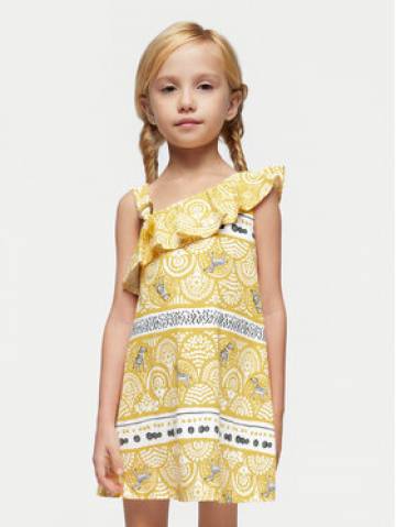 Mayoral Літня сукня 3951 Жовтий Regular Fit Mayoral Літня сукня 3951 Жовтий Regular Fit