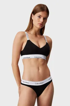 Женский черный бюстгальтер LGHT LINED BRALETTE Черный S Calvin Klein 000QF7059E