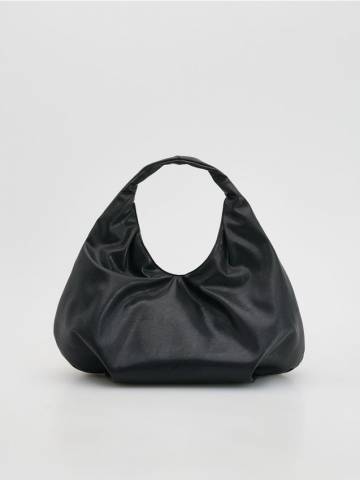 Reserved - Велика сумка хобо - чорний - 720FC-99X Reserved - Велика сумка хобо - чорний - 720FC-99X