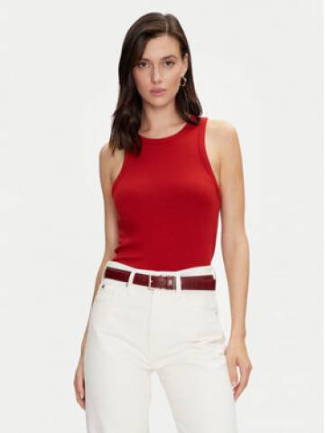 Tommy Hilfiger Топ WW0WW38635 Червоний Slim Fit Tommy Hilfiger Топ WW0WW38635 Червоний Slim Fit