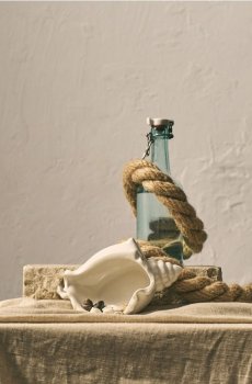 Декоративна миска у формі мушлі - білий