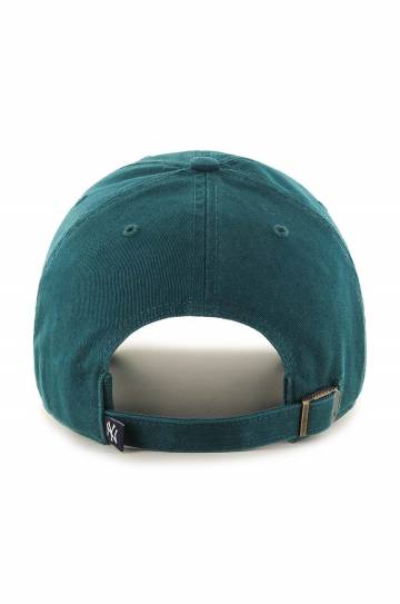 Хлопковая кепка 47 brand MLB New York Yankees цвет зелёный с аппликацией B-RGW17GWS-PG Хлопковая кепка 47 brand MLB New York Yankees цвет зелёный с аппликацией B-RGW17GWS-PG
