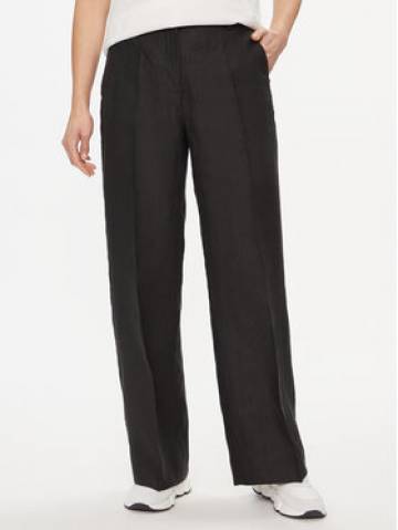 Weekend Max Mara Штани з тканини Malizia 2415131022 Чорний Regular Fit Weekend Max Mara Штани з тканини Malizia 2415131022 Чорний Regular Fit
