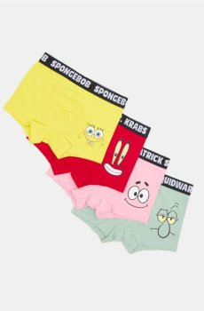 Бавовняні боксери 4 pack SpongeBob - різнобарвний