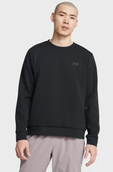Мужской черный свитшот UA Unstoppable Flc Crew EU Черный XL Under Armour 1389351-001
