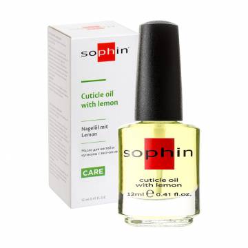 Масло для ногтевой пластины и кутикулы Sophin Cuticle Oil With Lemon Scent с экстрактом лимона, 12 мл Масло для ногтевой пластины и кутикулы Sophin Cuticle Oil With Lemon Scent с экстрактом лимона, 12 мл