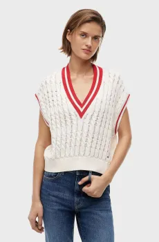 Женский белый жилет TIPPING Белый M Tommy Jeans DW0DW22927