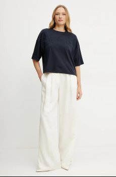 Брюки с примесью льна BOSS