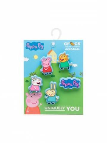 Crocs Прикраса для взуття Jibbitz Peppa Pig 5 Pack 10010006 Голубий Crocs Прикраса для взуття Jibbitz Peppa Pig 5 Pack 10010006 Голубий