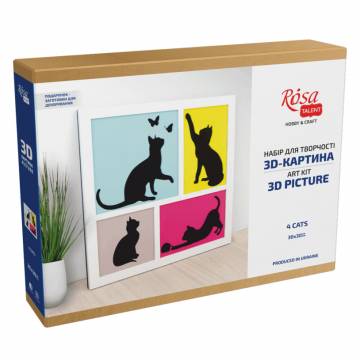 3D картина Rosa Talent 4 Cats 30 х 30 см (N0003501) 3D картина Rosa Talent 4 Cats 30 х 30 см (N0003501)