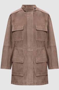 Коричневая замшевая куртка Couture