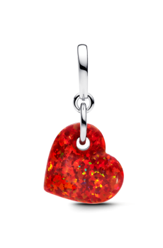 Намистина "Опалове червоне серце"