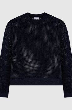 Синий джемпер с люрексом