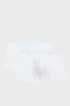 Мужские белые боксеры (2 шт) Белый L Atlantic 2BMH-016